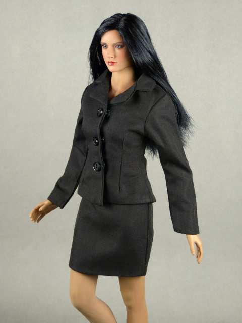 Nouveau Toys Uniform Series - 1/6 Scale 2-Piece Secretary Business Dress Suit Set (Black)
